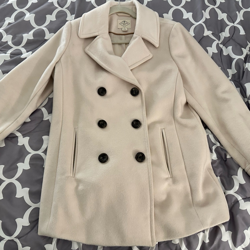 St. John's Bay Women's Light Beige Peacoat